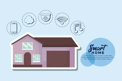 Smart home design Illustrazione stock