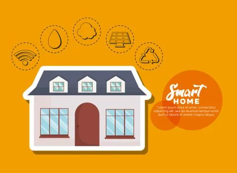Smart home design Stock Illustration