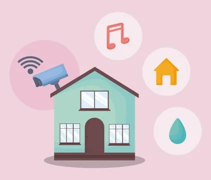 Smart home design Illustrazione stock