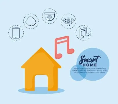 Smart home design Stock Illustration