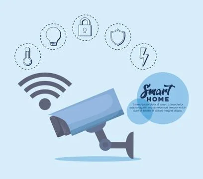 Smart home design Illustrazione stock