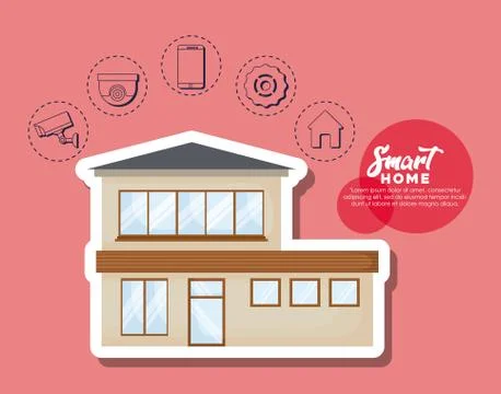 Smart home design イラスト素材