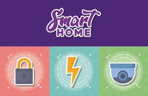 Smart home design Illustrazione stock