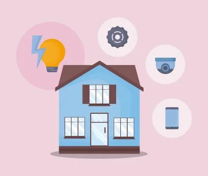 Smart home design Stock Illustration