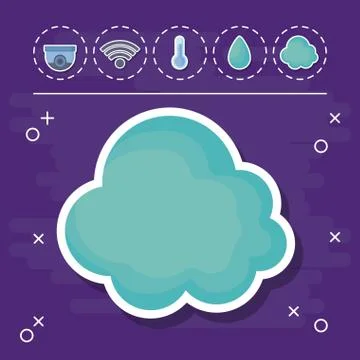 Smart home design Stock Illustration