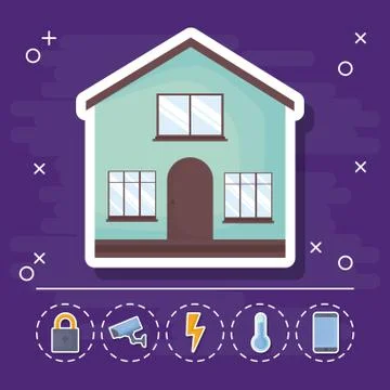 Smart home design イラスト素材