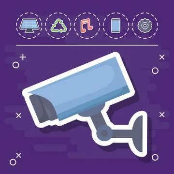 Smart home design Stock Illustration