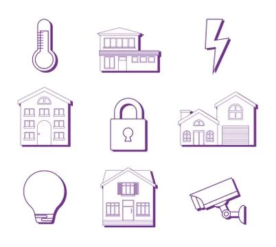 Smart home design Stock Illustration