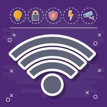Smart home design Illustrazione stock