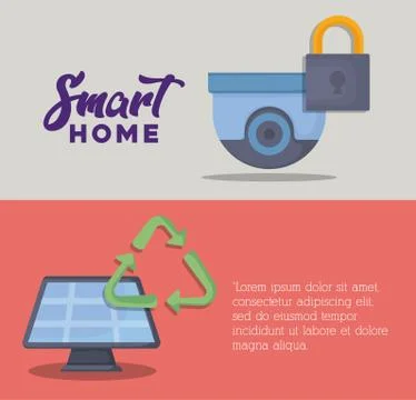 Smart home design イラスト素材