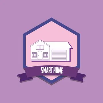 Smart home design Ilustração Stock