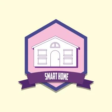 Smart home design Ilustração Stock