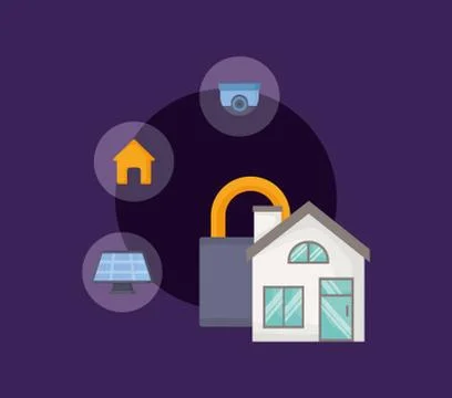 Smart home design Illustrazione stock