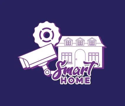 Smart home design Illustrazione stock