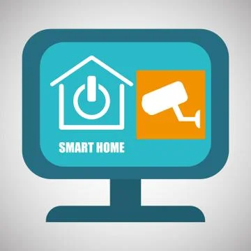 Smart home design. Technology icon. system concept Illustrazione stock