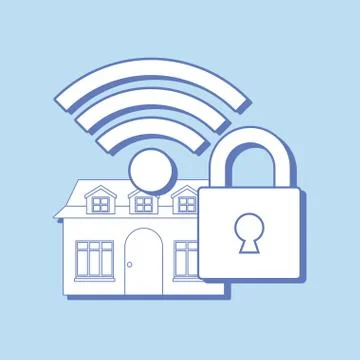 Smart home design vector ilustration Ilustração Stock