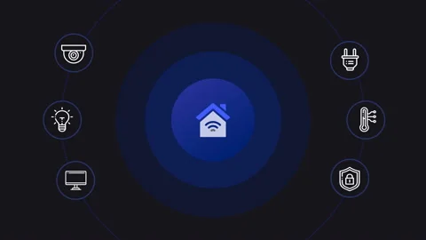 Smart Home Device. Animation Stock Footage 101029555
