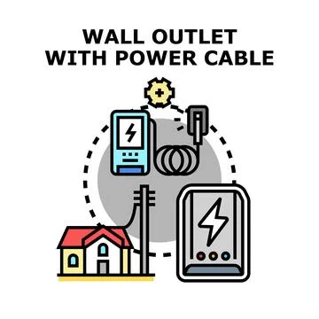 Smart home energy management system with electric vehicle charging Stock Illustration