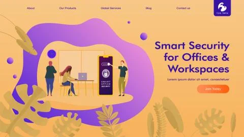 Smart Home Flat Stock Illustration