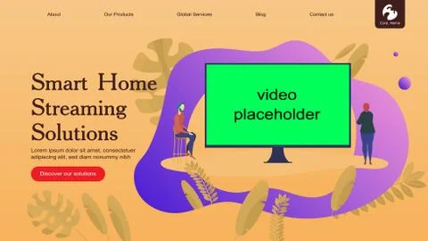 Smart Home Flat Stock Illustration