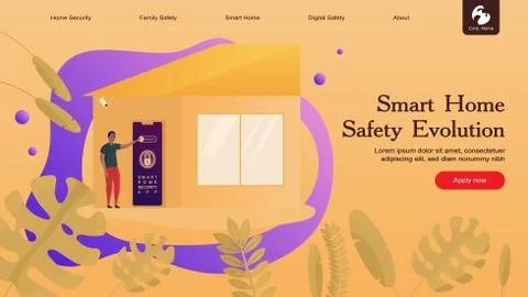 Smart Home Flat Stock Illustration