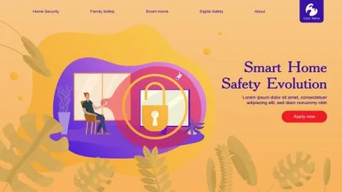 Smart Home Flat Stock Illustration