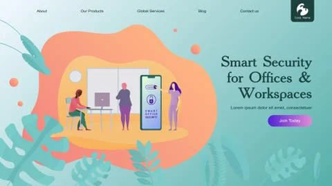 Smart Home Flat Stock Illustration