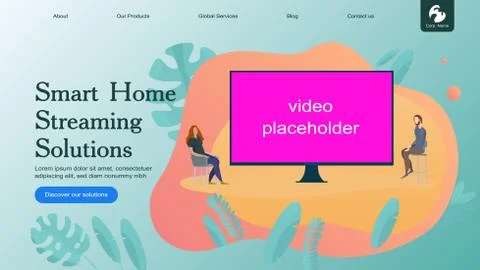 Smart Home Flat Stock Illustration