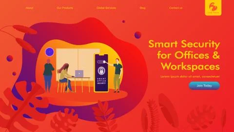 Smart Home Flat Stock Illustration