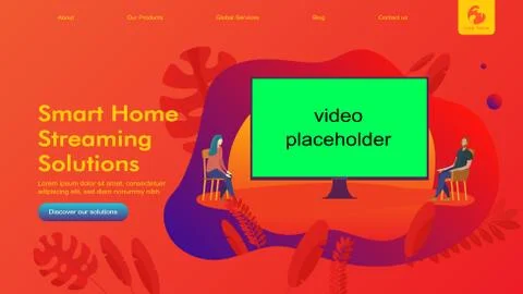 Smart Home Flat Stock Illustration