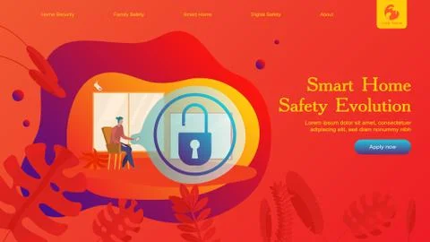 Smart Home Flat Stock Illustration