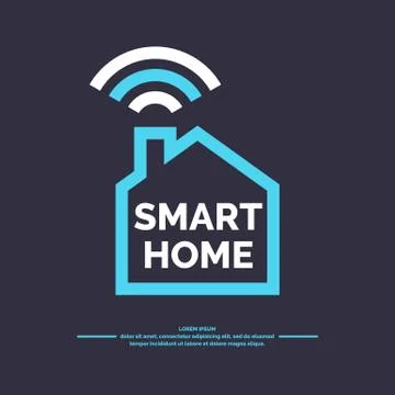 Smart home icon. Stock Illustration