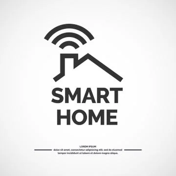 Smart home icon. Stock Illustration