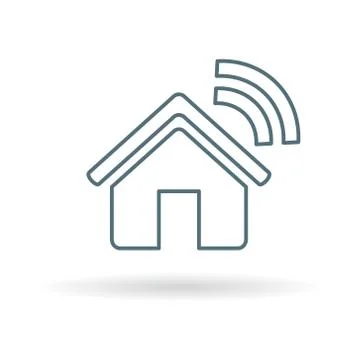 Smart home icon Stock Illustration