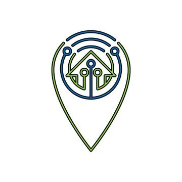 Smart Home Icon Logo Vector design illustration. Smart home logo icon with Lo Stock-Illustration