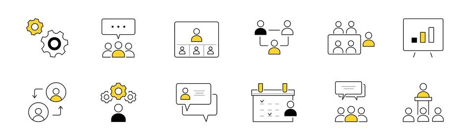Smart home icons. Internet of things concept Ilustración de archivo