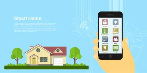 Smart home Stock Illustration