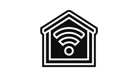 Smart home integration glyph icon animation Stock Footage 326141257