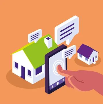 Smart home intelligent Stock Illustration