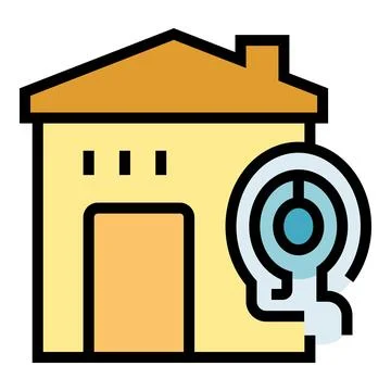 Smart home key icon vector flat イラスト素材