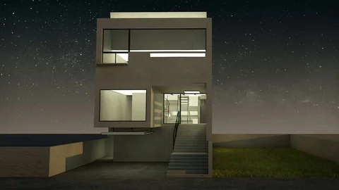 Smart home, light energy saving efficiency control, internet of things. Stock Footage 79875483
