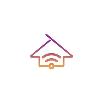 Smart Home logo icon design concept illustration template Stock Illustration