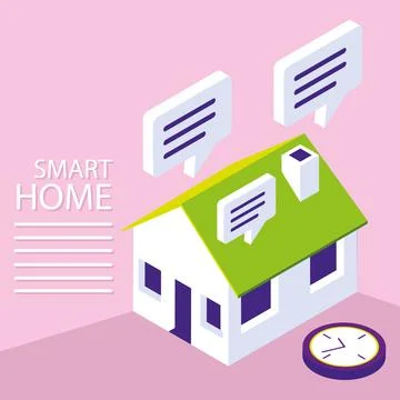 Smart home programming Stock Illustration