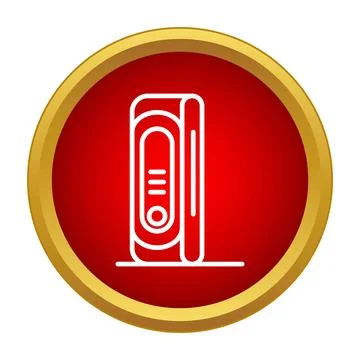 Smart home security intercom doorbell icon technology 스톡 일러스트