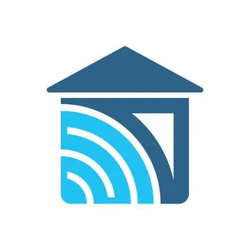 Smart Home Security Logo Design Illustration Stock Illustration