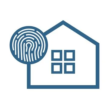 Smart Home Security Logo Design Illustration Stock Illustration