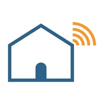 Smart Home Security Logo Design Illustration Stock Illustration