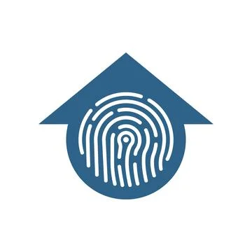 Smart Home Security Logo Design Illustration Stock Illustration
