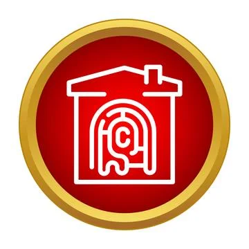 Smart home security system using fingerprint identification Stock Illustration