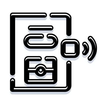 Smart home security system with wireless communication Stock Illustration